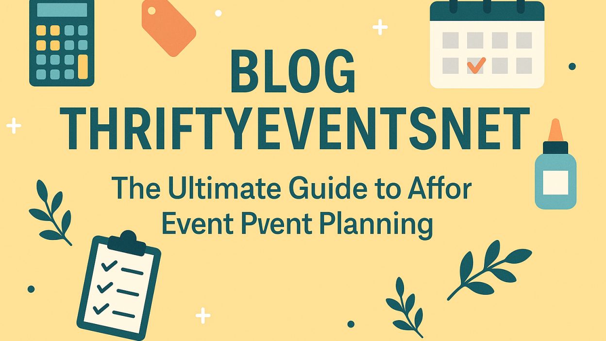 Blog ThriftyEventsNet